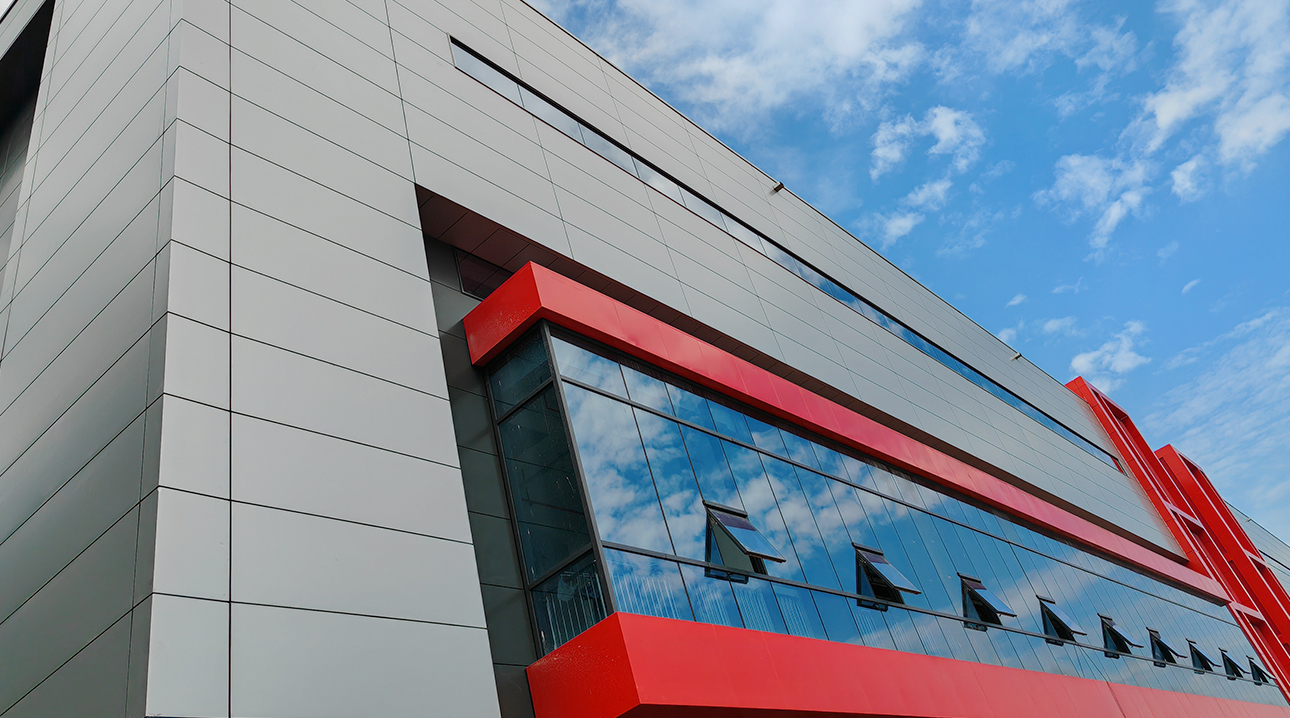 91麻豆国产福利品精金屬幕牆（qiáng）板 浙（zhè）江大華項目